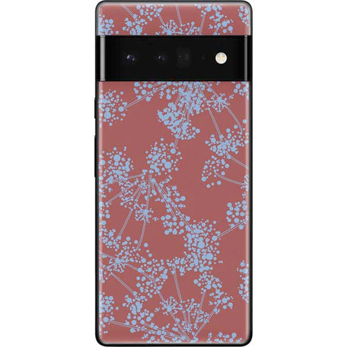 Airy Blue Floral Google Pixel 6 Pro Skin